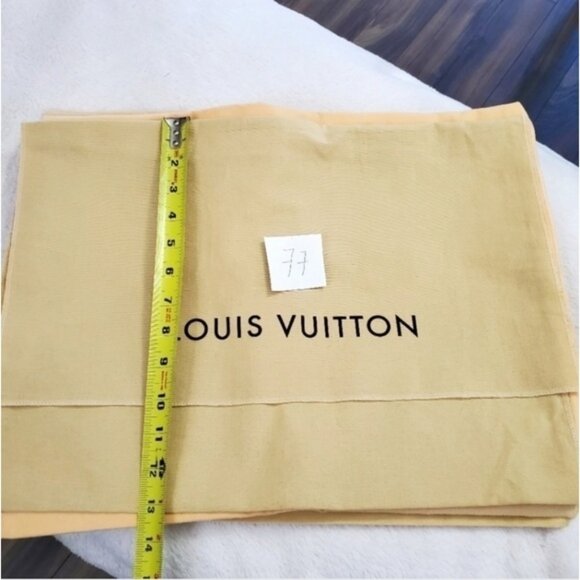 Authentic LV Louis Vuitton cotton dustbag flap cover storage #77 - Picture 2 of 5